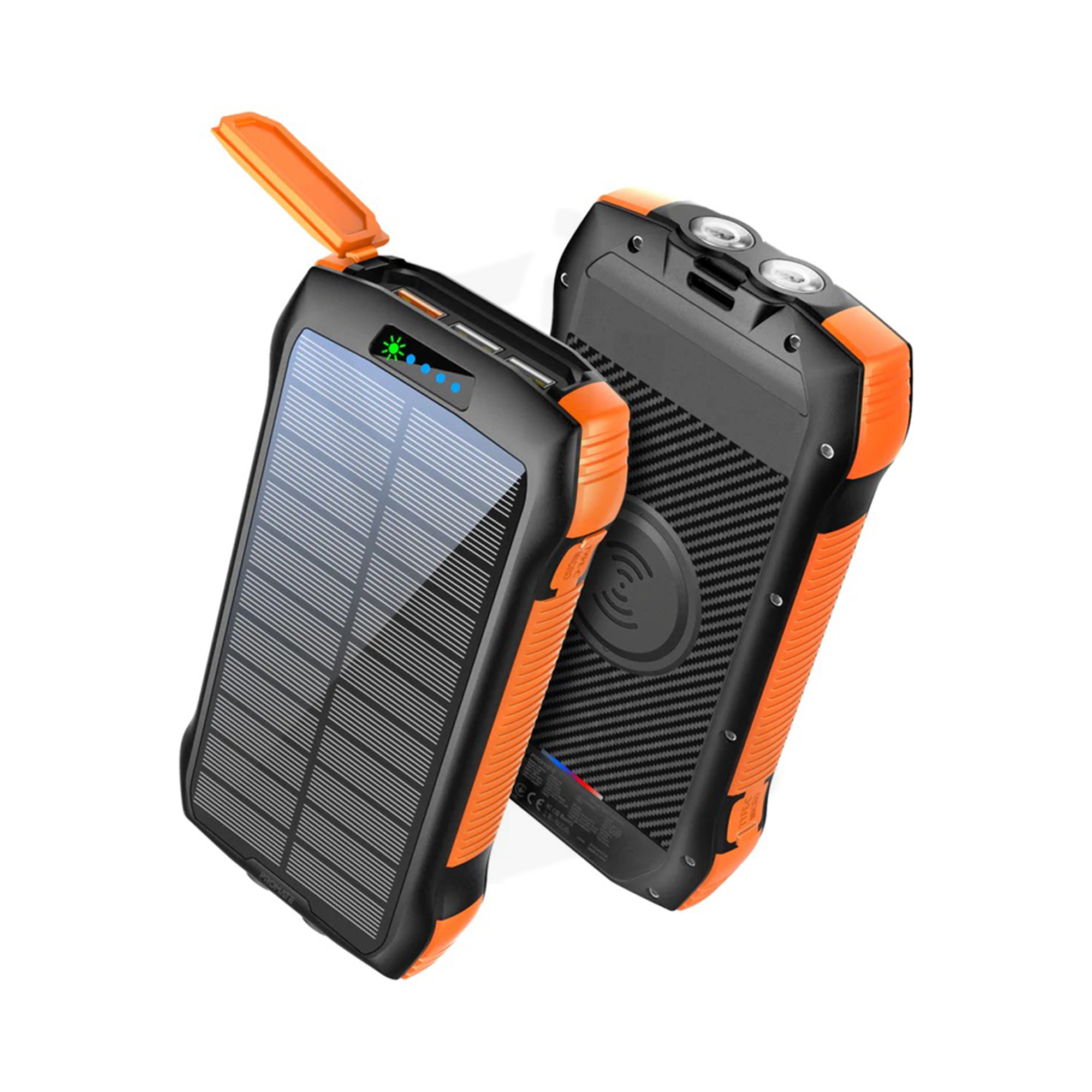 Promate Rugged EcoLight™ Solar 20000mAh Power Bank